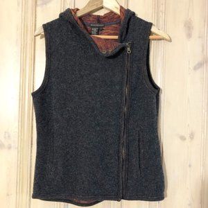 ROYAL ROBBINS Wool Blend Moto-Style Vest M
